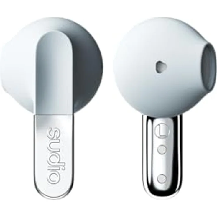 Sudio N3BLU, Kabellose In-Ear Kopfhörer mit ANC, 30 h Akkulaufzeit, spritzwassergeschützt, Weiss