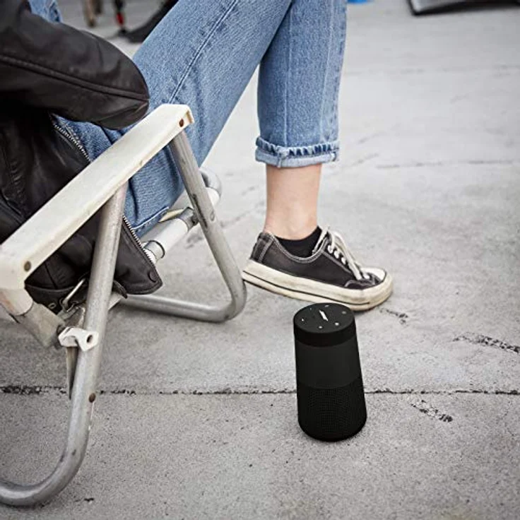 Bose SoundLink Revolve (Serie II) Bluetooth Speaker – Tragbarer, wasserabweisender kabelloser Lautsprecher mit 360°-Klang, Schwarz – Bild 5
