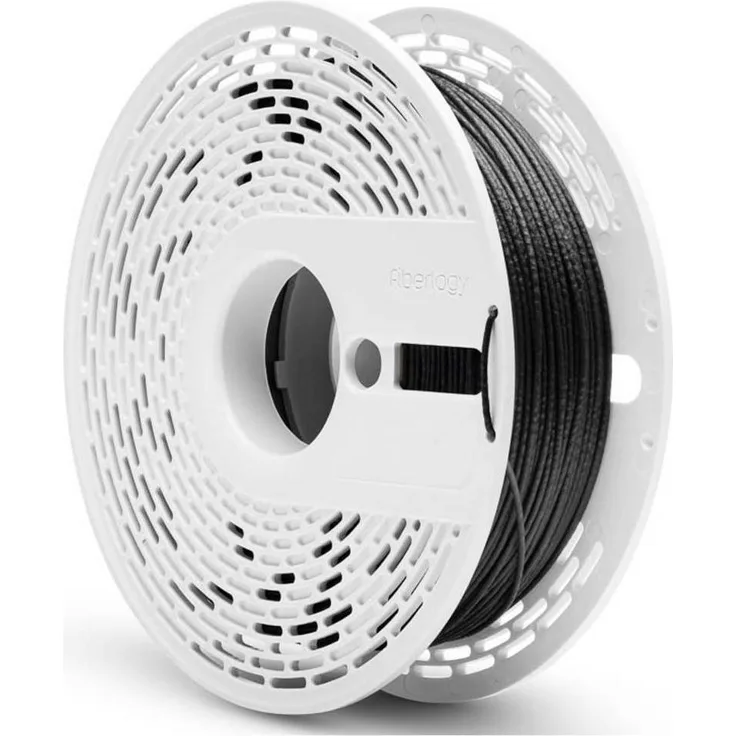 Fiberlogy PA12-15CF-285-050, Kohlefaserverstärktes Nylon PA12 Filament (500 g) mit hoher thermischer Beständigkeit, Schwarz