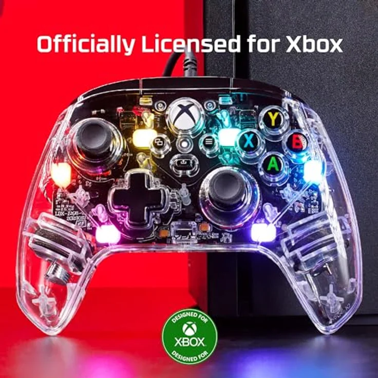 HyperX Clutch Gladiate RGB Gaming Controller für Xbox Series X|S Lizenziert von Xbox Full RGB Wired Clear – Bild 2