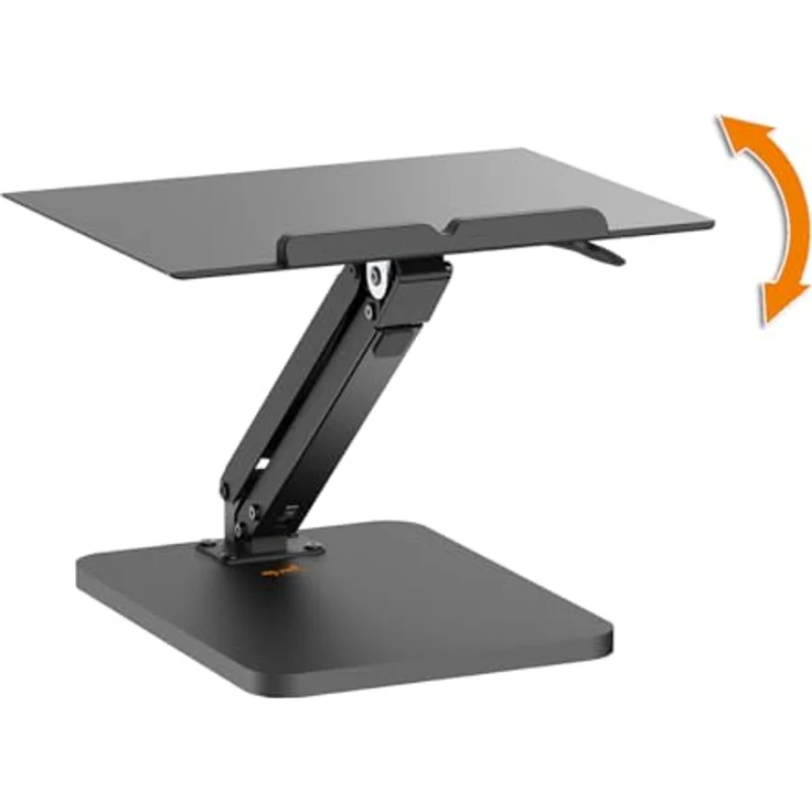 my wall HT50L, höhenverstellbarer Laptop Ständer mit Neigung bis 45°, belastbar bis 5 kg, ergonomisches Zubehör für komfortables Arbeiten – Bild 5