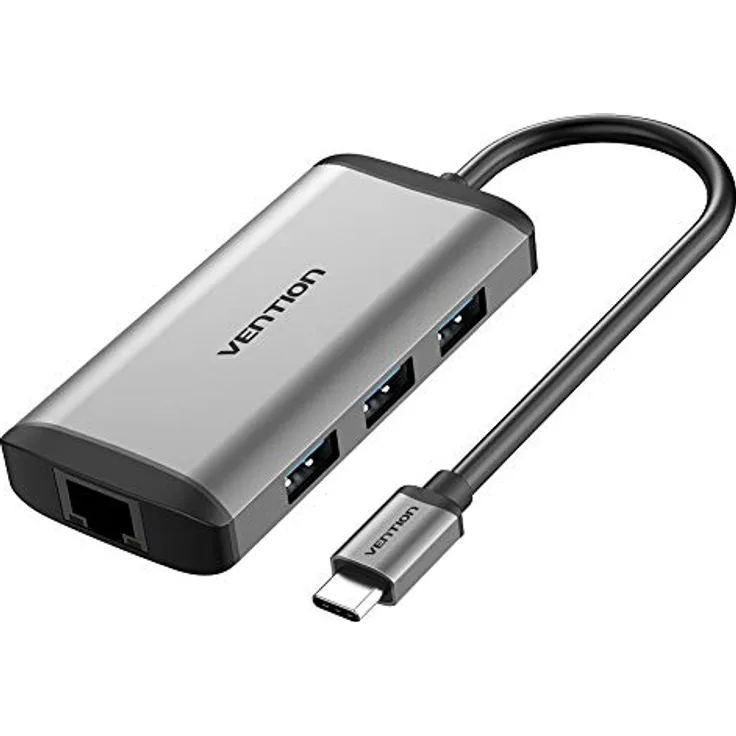 Vention CNCHB Dockingstation Silber mit 4K Auflösung und 87W PD Schnellladung