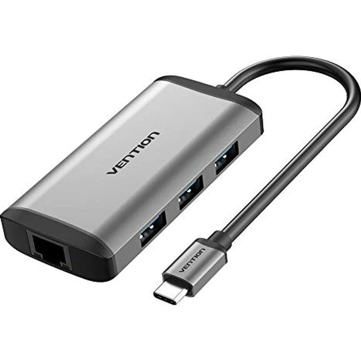 Vention CNCHB Dockingstation Silber mit 4K Auflösung und 87W PD Schnellladung – Bild 1