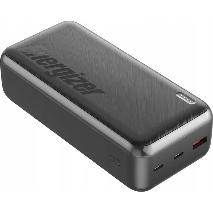 Energizer CARMIN Power Bank 20000mAh, 22.5W, mit 2 USB-C- und 1 USB-A-Anschluss, schwarz