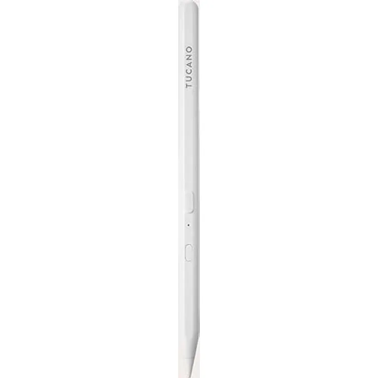 Tucano Pencil 3 Stylus, Eingabestift mit 50 Stunden Akkulaufzeit, Palm Rejection Technologie, Aluminium-Gehäuse, Weiß