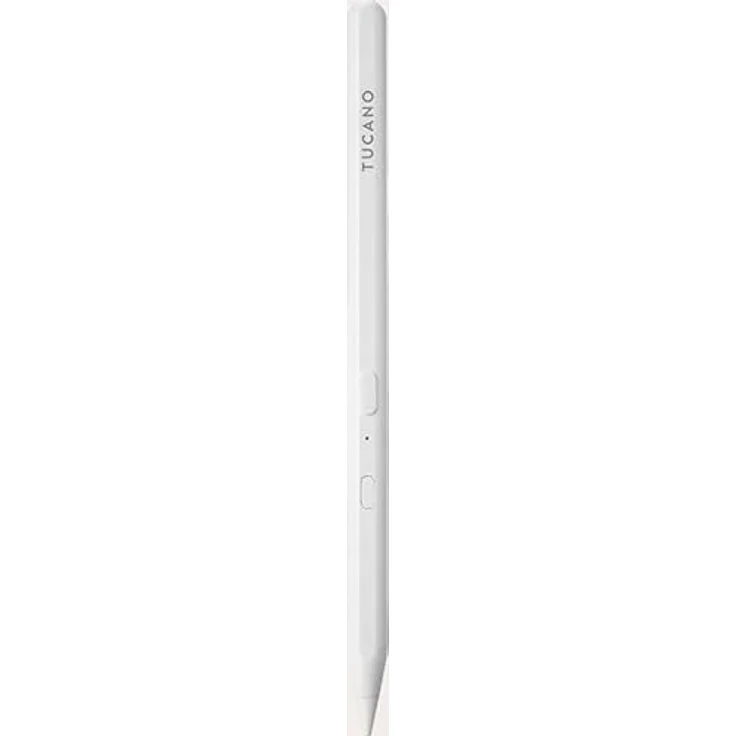 Tucano Pencil 3 Stylus, Eingabestift mit 50 Stunden Akkulaufzeit, Palm Rejection Technologie, Aluminium-Gehäuse, Weiß – Bild 1
