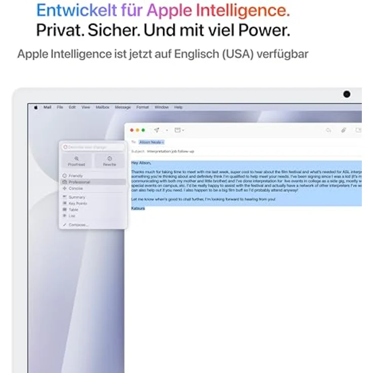 Apple iMac 24" (2024), MWUU3D/A, Apple M4 10-Core GPU, 16 GB RAM, 256 SSD, Silber – Bild 3