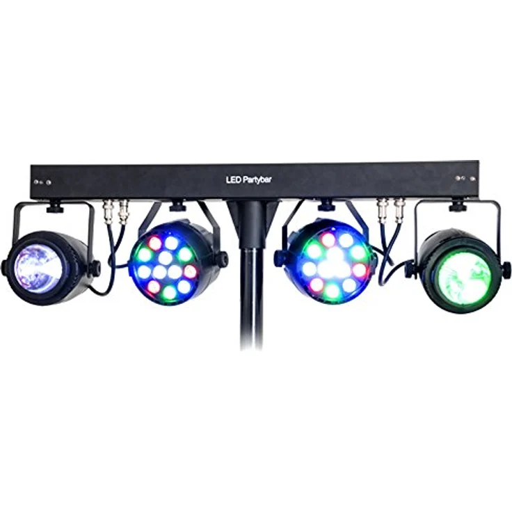 DJLIGHT60 - IBIZA - Lichtständer mit 2 PAR-Scheinwerfern RGBB & 2 MOON FOWER-Scheinwerfern RGBBA - 4-in-1 LED-Paket – Bild 3