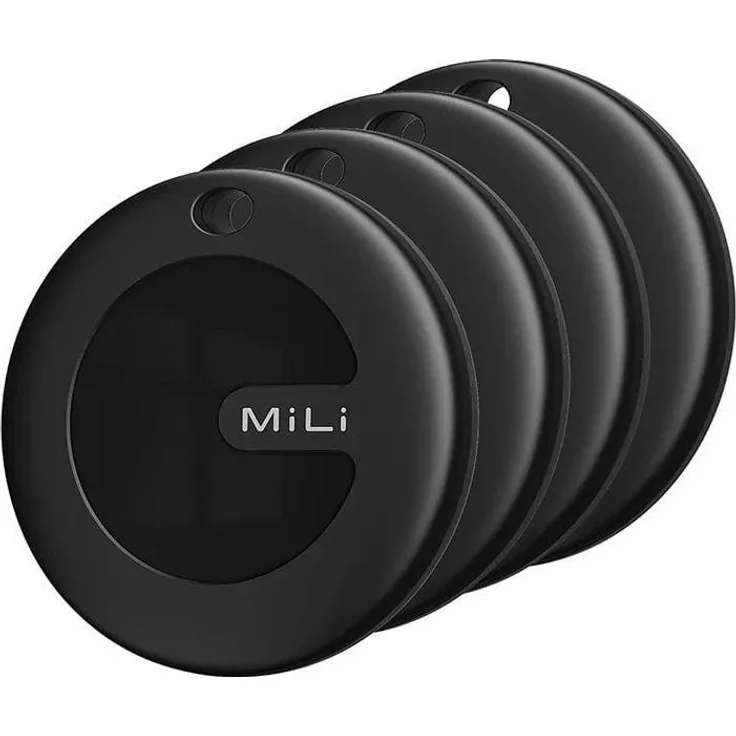 Mili MiTag Duo, Tracker für iOS mit Bluetooth-Funktion, Schwarz