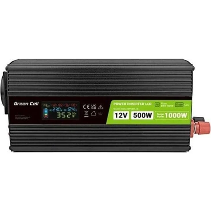 Green Cell DC to AC Wechselrichter 500 Watt, ATX Netzteil mit 1 Ausgang, Schwarz, 80 Plus – Bild 10