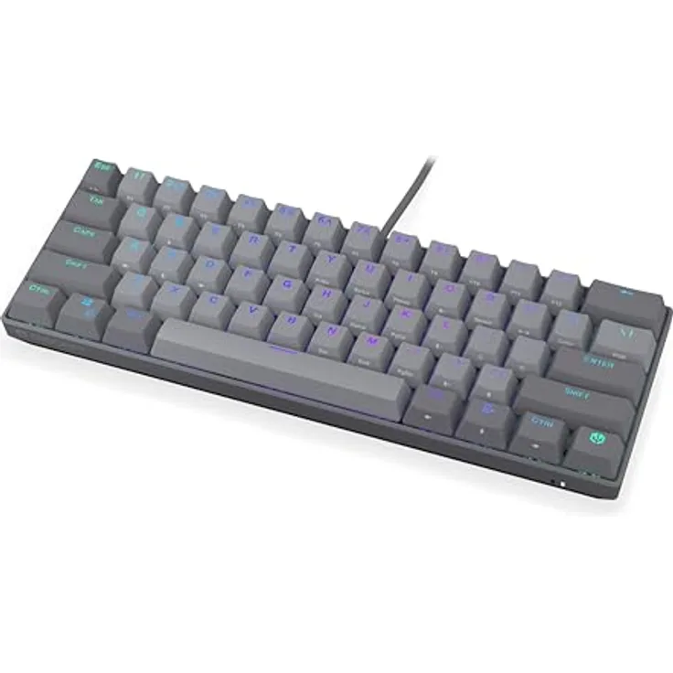 Endorfy Thock V2 Compact, Mechanische Gaming-Tastatur mit USB-Anschluss und ARGB-Beleuchtung, US Layout