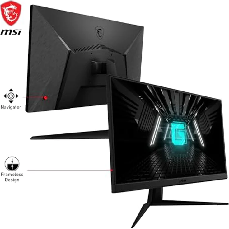 MSI G2412F, 24 Zoll Full HD Monitor mit 170Hz, 1ms Reaktionszeit, IPS Panel, FreeSync Premium, schwarz – Bild 3