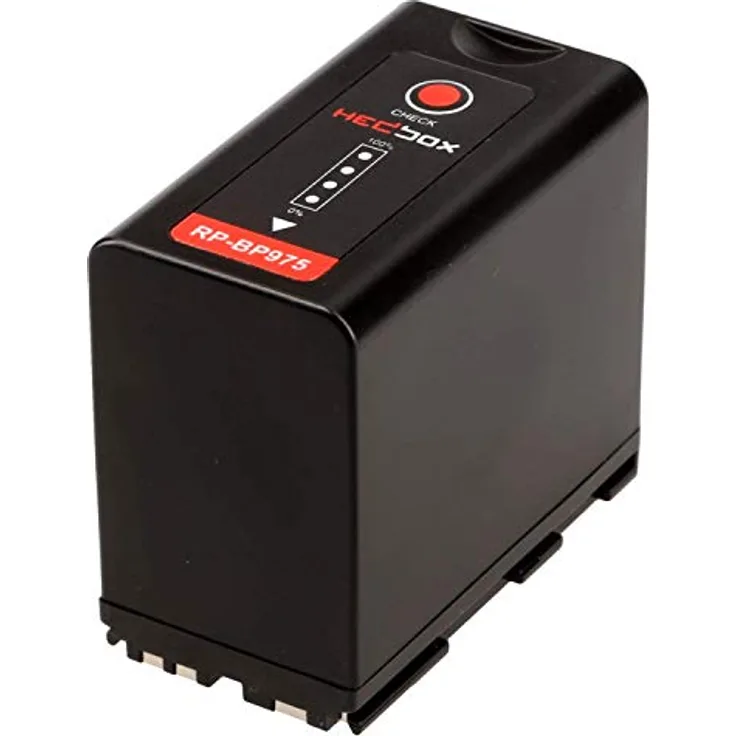HEDBOX RP-BP975 - Li-Ionen-Akku (48.8 Wh / 6600 mAh) Ersatz für Canon BP-975 mit C100, C100 Mark II, C300, C500, XF100 /200/300 und RED Komodo