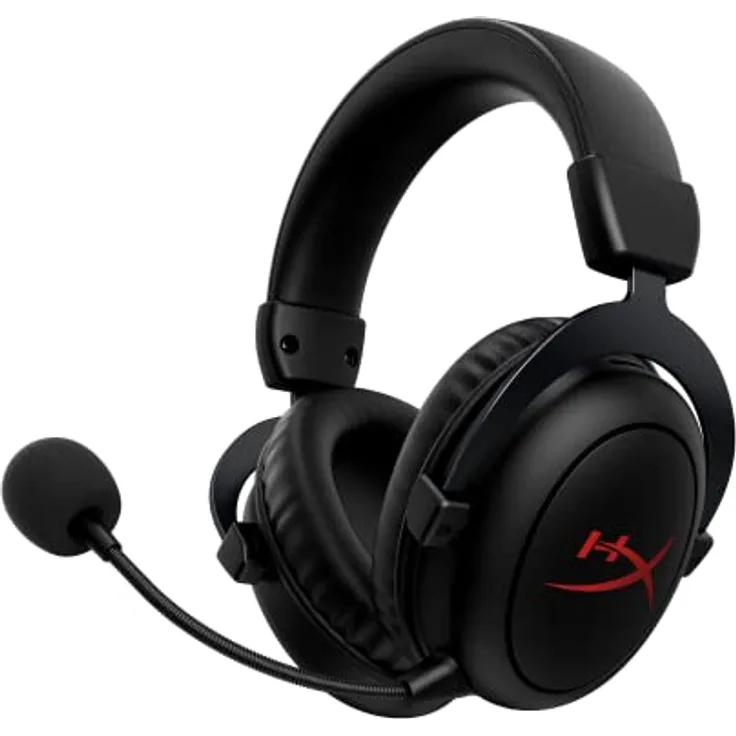 HyperX Cloud II Core Wireless - Gaming Headset for PC, DTS Headphone:X Spatial Audio, Memory Foam Ear Pads, Black