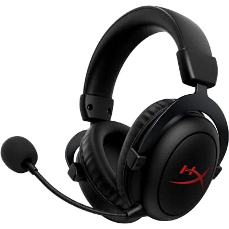 HyperX Cloud II Core Wireless - Gaming Headset for PC, DTS Headphone:X Spatial Audio, Memory Foam Ear Pads, Black – Bild 1