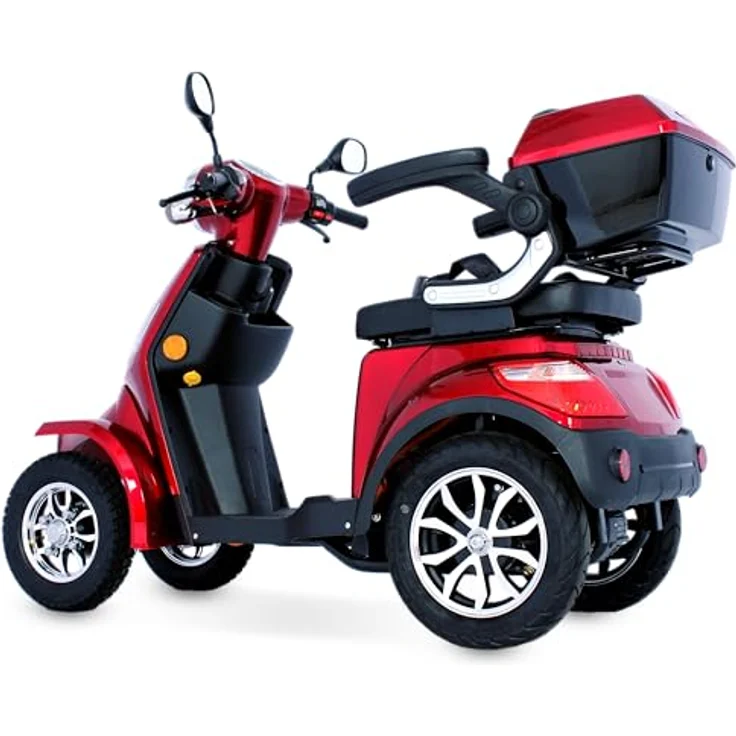 ECO ENGEL 510 Elektromobil 4 Rad, Seniorenmobil 1000 Watt, 25 km/h, mit USB-Anschluss, Topcase und Sicherheitsgurt, straßentauglich, vormontiert geliefert – Bild 5