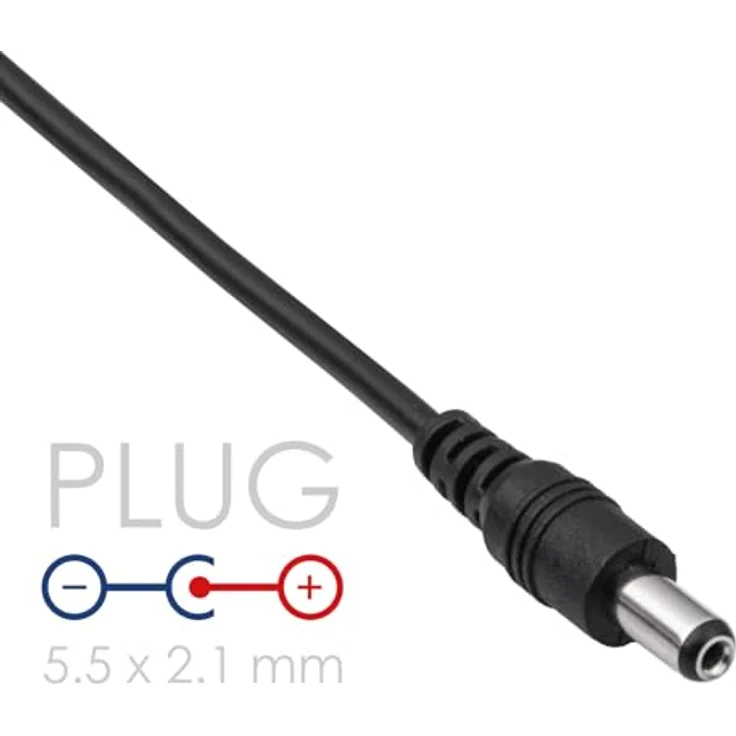 AKYGA AK-DC-01 USB DC Kabel Stecker 5.5x2.1mm Adapter 5V Ladekabel 80cm – Bild 4