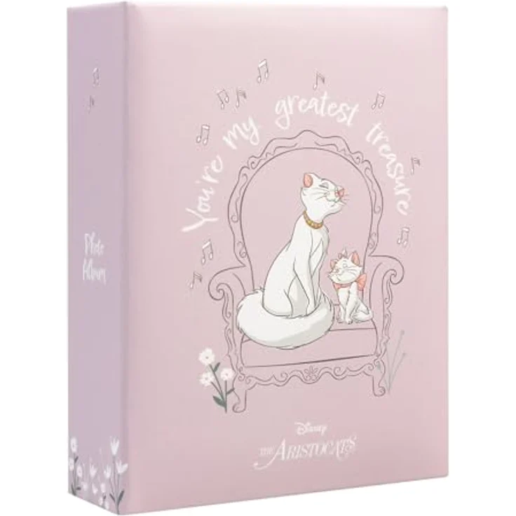 Grupo Erik Disney Aristocats Marie Fotoalbum, Einsteckalbum für 100 Bilder 10x15 cm, langlebige Qualitätsmaterialien, ca. 13 x 17 x 5,2 cm – Bild 1