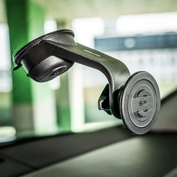 SP Connect Suction Mount Mag-Align, Vibrationsfreie Saugnapfhalterung für Smartphone, Schwarz – Bild 4