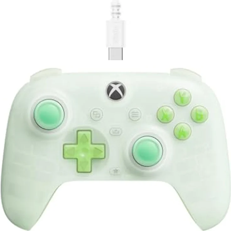 8bitdo Ultimate Mini Wired Xbox Pad, Gaming Controller für Xbox Series S, kabelgebunden, klargrün – Bild 1