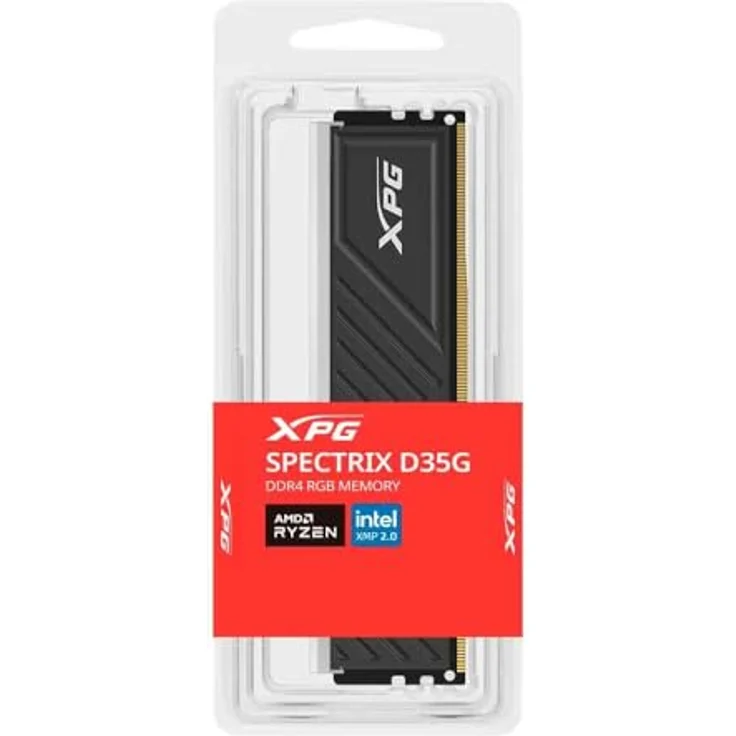 ADATA DDR4 16GB 3200-16 XPG D35 RGB BK Single Tray Black, Arbeitsspeicher mit AX4U320016G16A-SBKD35G – Bild 4