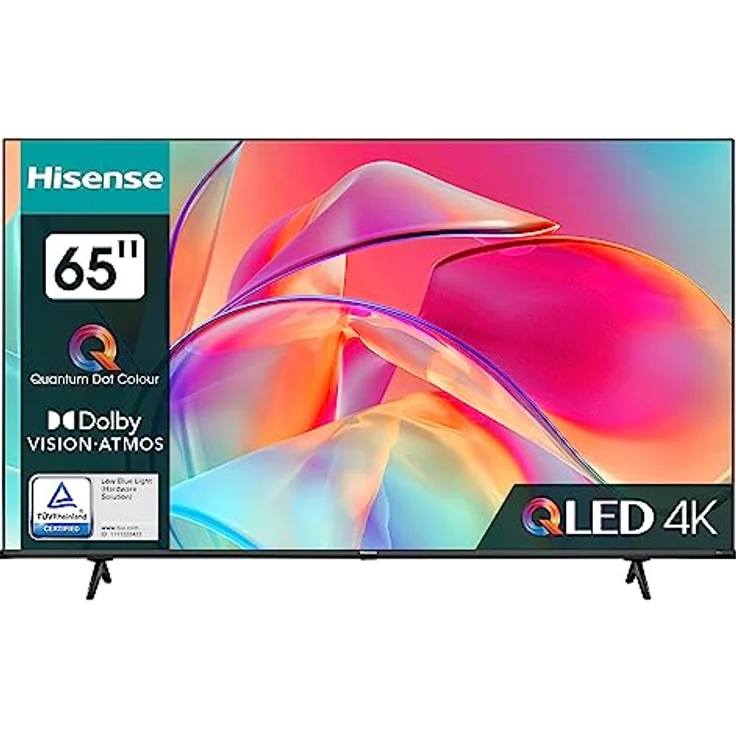 Hisense 65E7KQ QLED Smart TV 164 cm (65 Zoll), 4K, HDR10, HDR10+ decoding, HLG, Dolby Vision, DTS Virtual, 60Hz Panel, Bluetooth, Alexa Built-in, VIDAA Voice – Bild 1