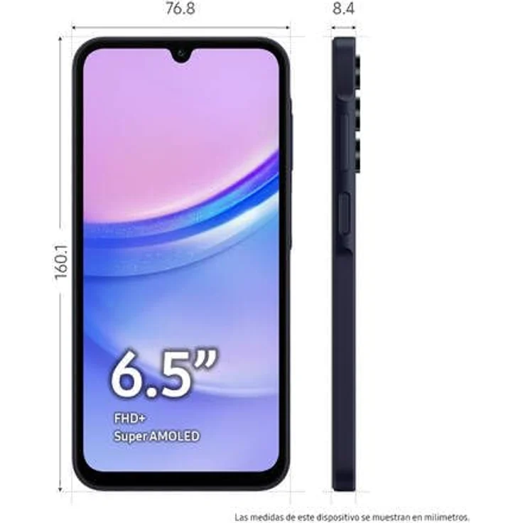Samsung Galaxy A15 5G (128 GB, Blue Black, 6.50", Hybrid Dual SIM, 50 Mpx, 5G), Smartphone, Schwarz – Bild 6