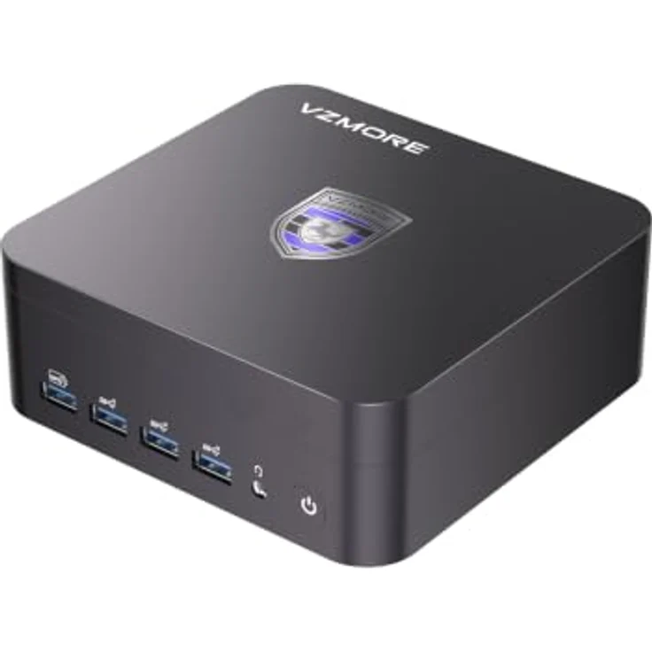 VZMORE iX9 Max Mini PC, Core Ultra 9 185H, 24 GB RAM, 1 TB SSD, V-Cooling-Technologie, Windows 11 Pro, Dual USB4, 4 Videoausgänge, ideal für Büro und Creation – Bild 13