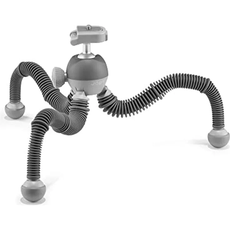 JOBY PodZilla Large Flexibles Stativ mit Kugelkopf, Phone Stativ von den GorillaPod Entwicklern, kompatible mit iPhone, Smartphones, kompakte spiegellose Kameras,Geräte bis zu 2,5 kg, Grau – Bild 3