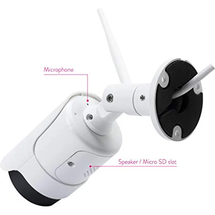 PNI Videoüberwachungskamera House IP52 2MP 1080P Wireless und microSD-Steckplatz im Außen- und Innenbereich, Nachtmodus – Bild 5