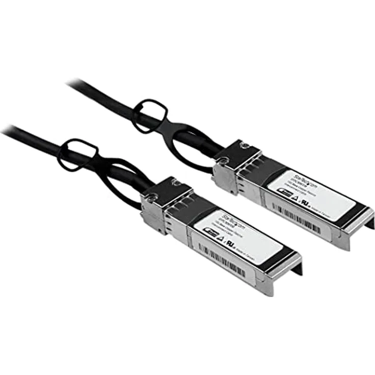 StarTech SFP+ Twinax Kabel 1m, 10GBASE-CU passiv, kompatibel mit Cisco, 10 Gigabit, Schwarz