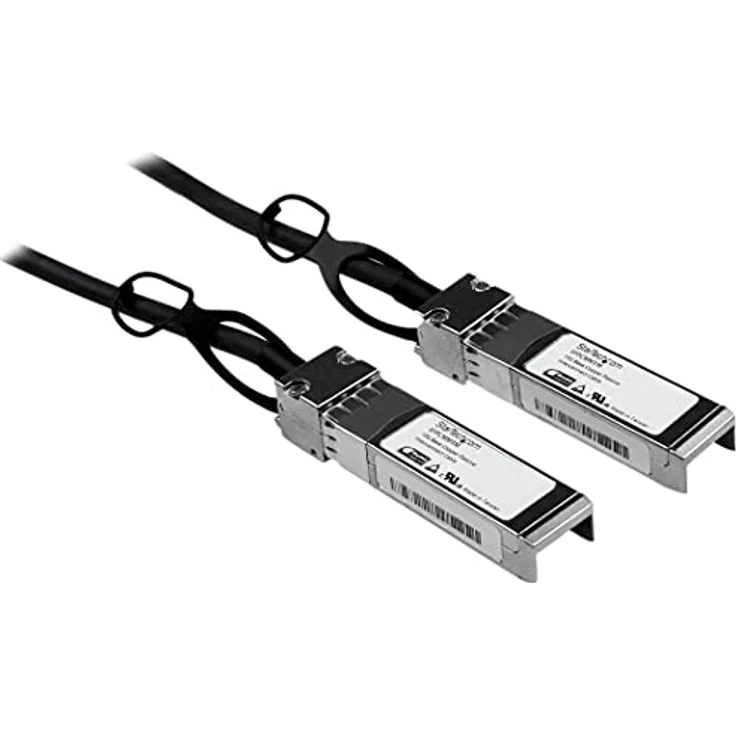 StarTech SFP+ Twinax Kabel 1m, 10GBASE-CU passiv, kompatibel mit Cisco, 10 Gigabit, Schwarz – Bild 1