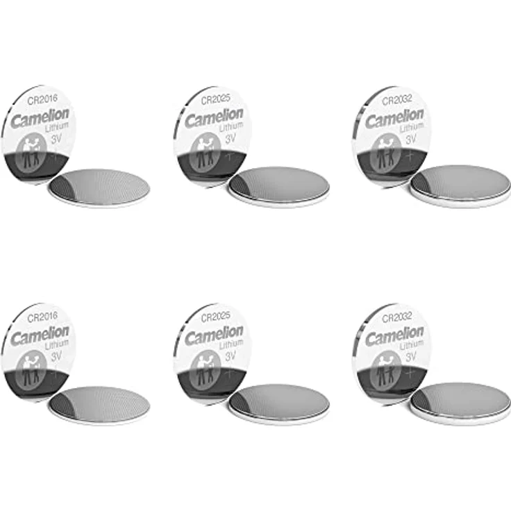 Camelion 13000600 Lithium CR Knopfzellen Set, 6-teilig Silber – Bild 2