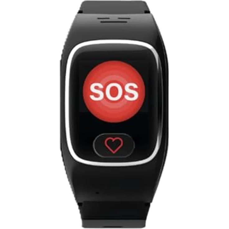 James B8 Smartwatch, Notrufuhr mit Stilvollem Silikon-Armband Schwarz, 4G Telefonfunktion, Gesundheitsüberwachung und Sturzerkennung – Bild 7