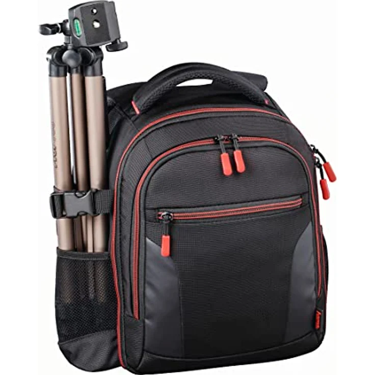 'Hama Miami Rucksack schwarz, rot ? Bezug (Rucksack, Universal, schwarz, rot, Polyester, staubgeschützt, spritzwassergeschützte, 25,6 cm (10.1)) – Bild 7