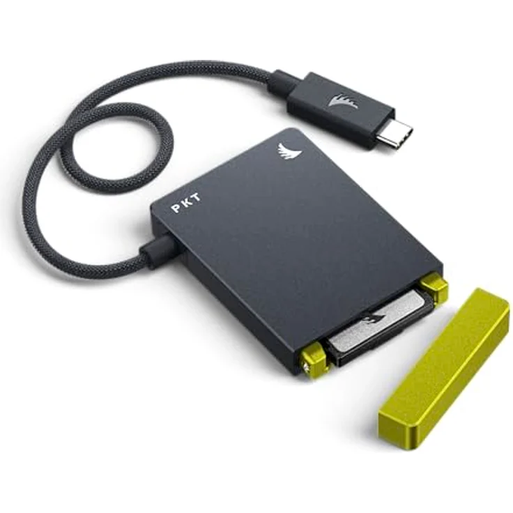 Angelbird CFexpress B Card Reader PKT, Hochgeschwindigkeits-Kartenlesegerät mit USB-C 3.2 Gen 2x2 und LED-Schreibschutzschalter – Bild 3