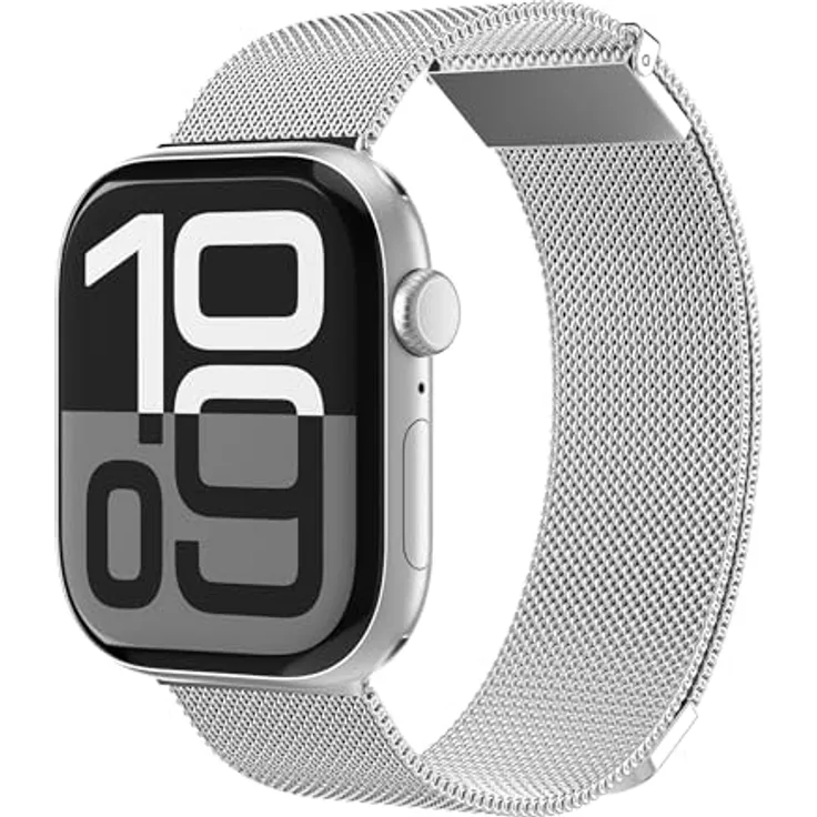 Vonmählen Milanese Loop 2 Armband für Apple Watch 40 | 41 | 42 mm, Silber, Versandkostenfrei