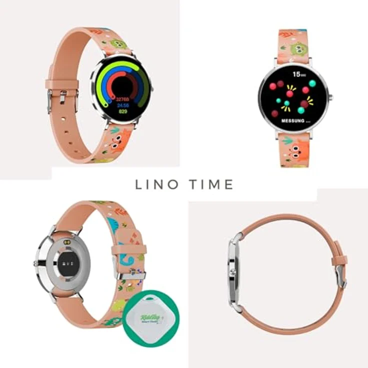 XCOAST LINO TIME Kinder Smartwatch, Pink, mit SOS-Funktion, GPS, Lernspielen und Fitness-Tracking – Bild 4