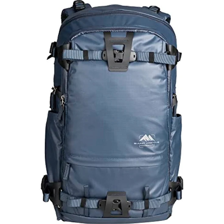 Summit Creative Tenzing Zip Top Backpack 35l, Wasserabweisender Kamera-Rucksack mit seitlichem Zugriff und Laptopfach bis 16", Blau – Bild 2
