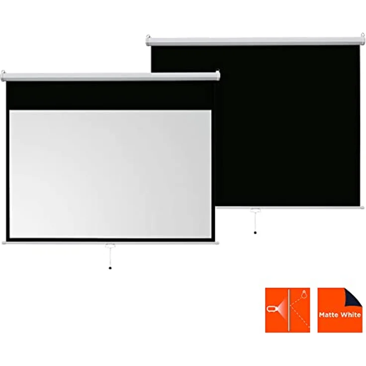 Celexon ivolum Rolloleinwand 200 x 113cm,Leinwand Format 16:9 , Heimkino Leinwand, Beamerleinwand,3D – Bild 9
