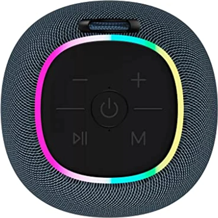 CANYON Bluetooth-Lautsprecher BSP-8 grau, 10 W Leistung, BT 5.2, RGB-Hintergrundbeleuchtung, TWS-Funktion – Bild 2