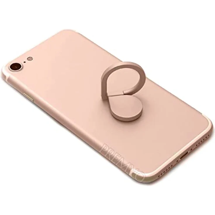 PREMYO Handy Fingerhalter mit 360° Drehfunktion in Roségold. Handy Ring für eine komfortable Einhandbedienung. Handy Halterung Finger für alle iPhone und Samsung Modelle – Bild 8