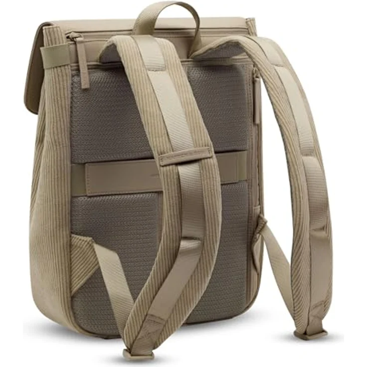 Kapten & Son Fyn Cord Backpack, Freizeitrucksack mit Laptopfach, 13L, wasserabweisendes Material, Dusty Khaki – Bild 3