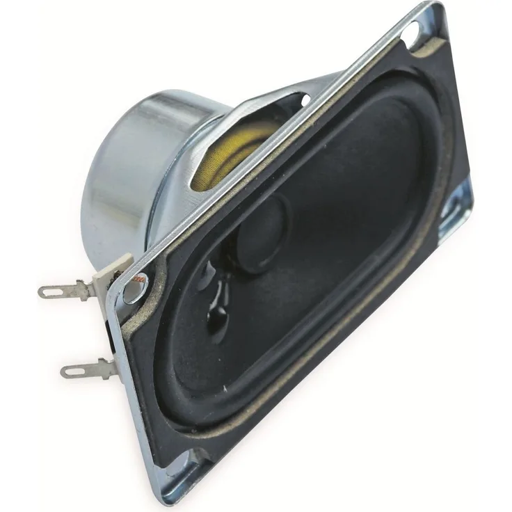 KINGWEI KW5090SA81625A-4E, PC-Lautsprecher mit 16 Ohm Impedanz, Frequenzbereich 270 Hz – 20 kHz, Papiermembran, 100 g, Gummi-Sickenmaterial