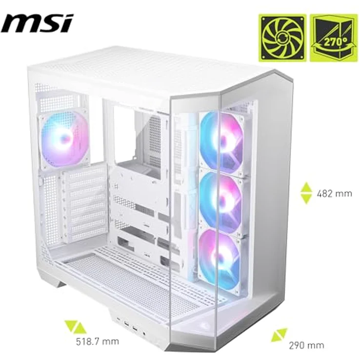 MSI MAG PANO 100R PZ White, PC-Gehäuse mit hochwertiger Leistung – Bild 2