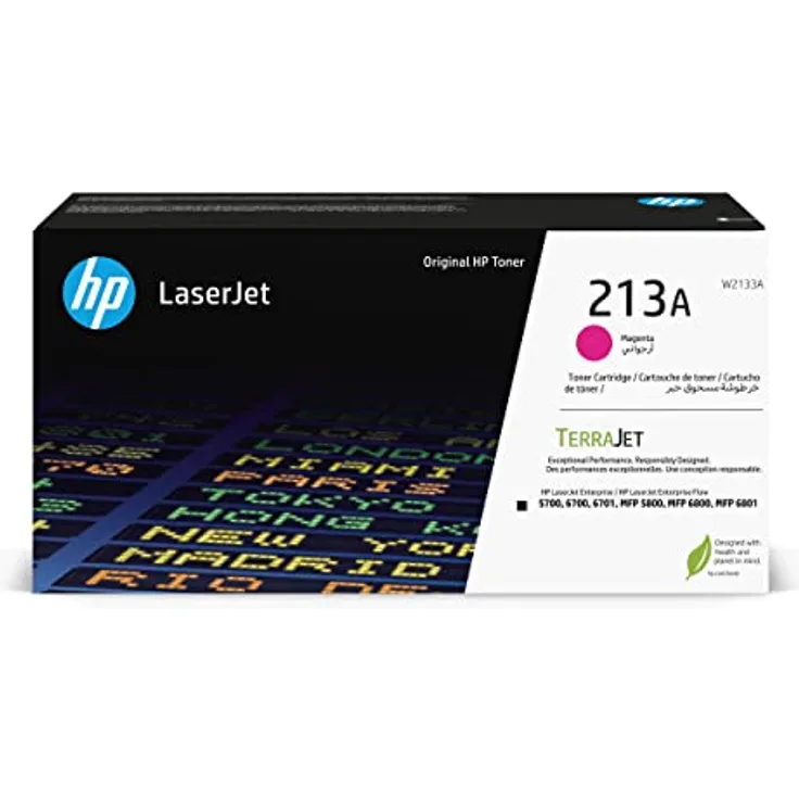 HP 213A Magenta Original LaserJet-Tonerkartusche, bis zu 3.000 Seiten, TerraJet Technologie