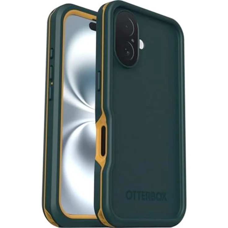 OtterBox Frē Series MagSafe Hülle für iPhone 16, Wasserdicht (IP68), stoßfest, schmutzabweisend, integrierter Displayschutz, 5X Militärstandard getestet, Grün – Bild 1