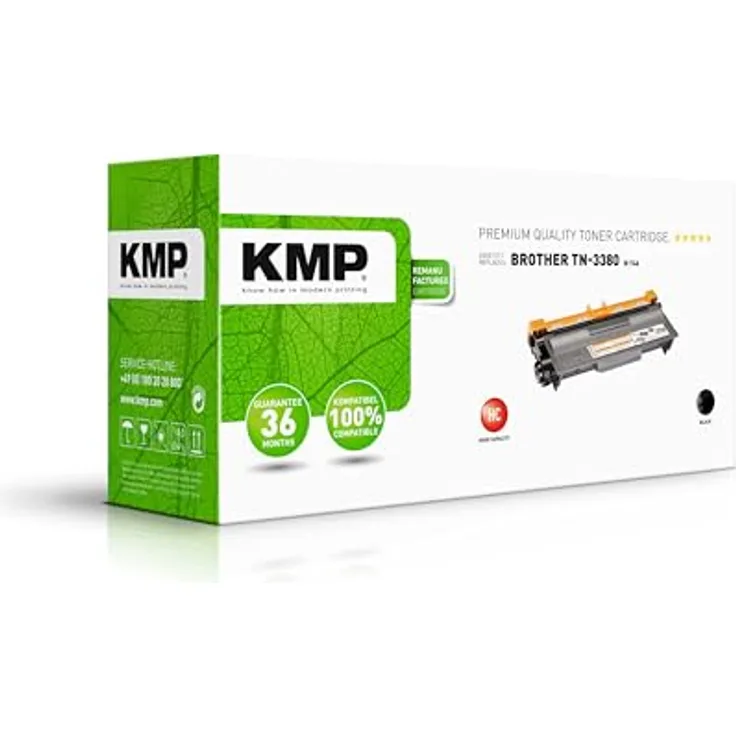 KMP B-T46 Tonerkartusche, ersetzt Brother TN-3380, schwarz, ca. 8.500 Seiten bei 5% Deckung