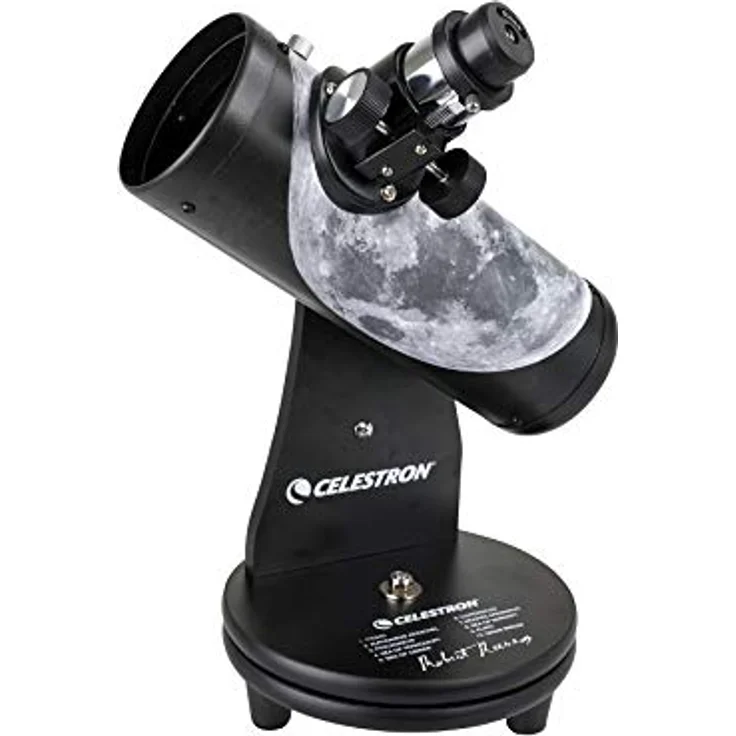 Celestron FirstScope Teleskop, Mond von Robert Reeves, schwarz – Bild 2