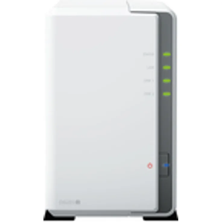 Synology DiskStation DS223J, 2 Einschübe NAS-Server mit 8 TB Speicher und Realtek RTD1619B Prozessor